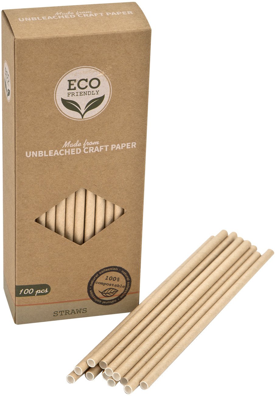 Party Deco Słomki do napojów 19,5 cm 100 szt.