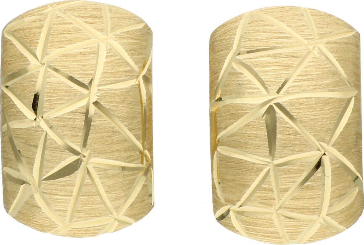 Rosanto Duże złote kolczyki na zapięciu angielskim 585 14k