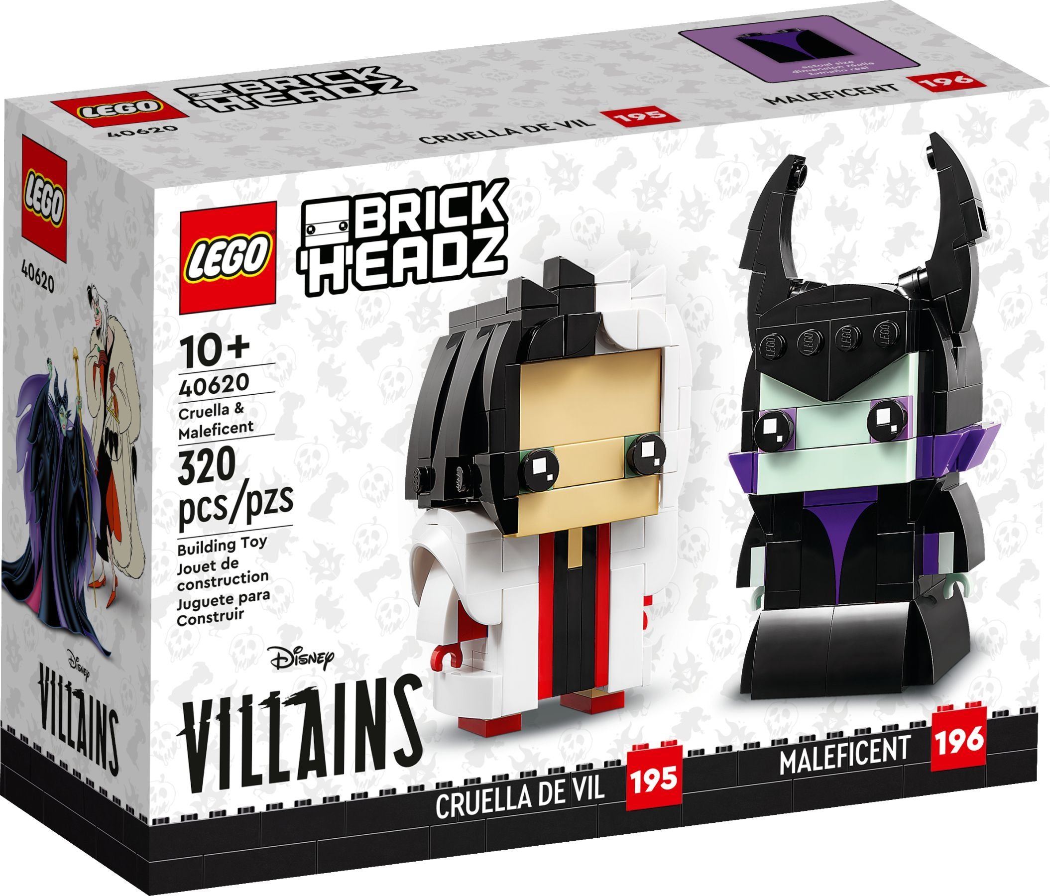 LEGO BrickHeadz Cruella i Diabolina (40620)
