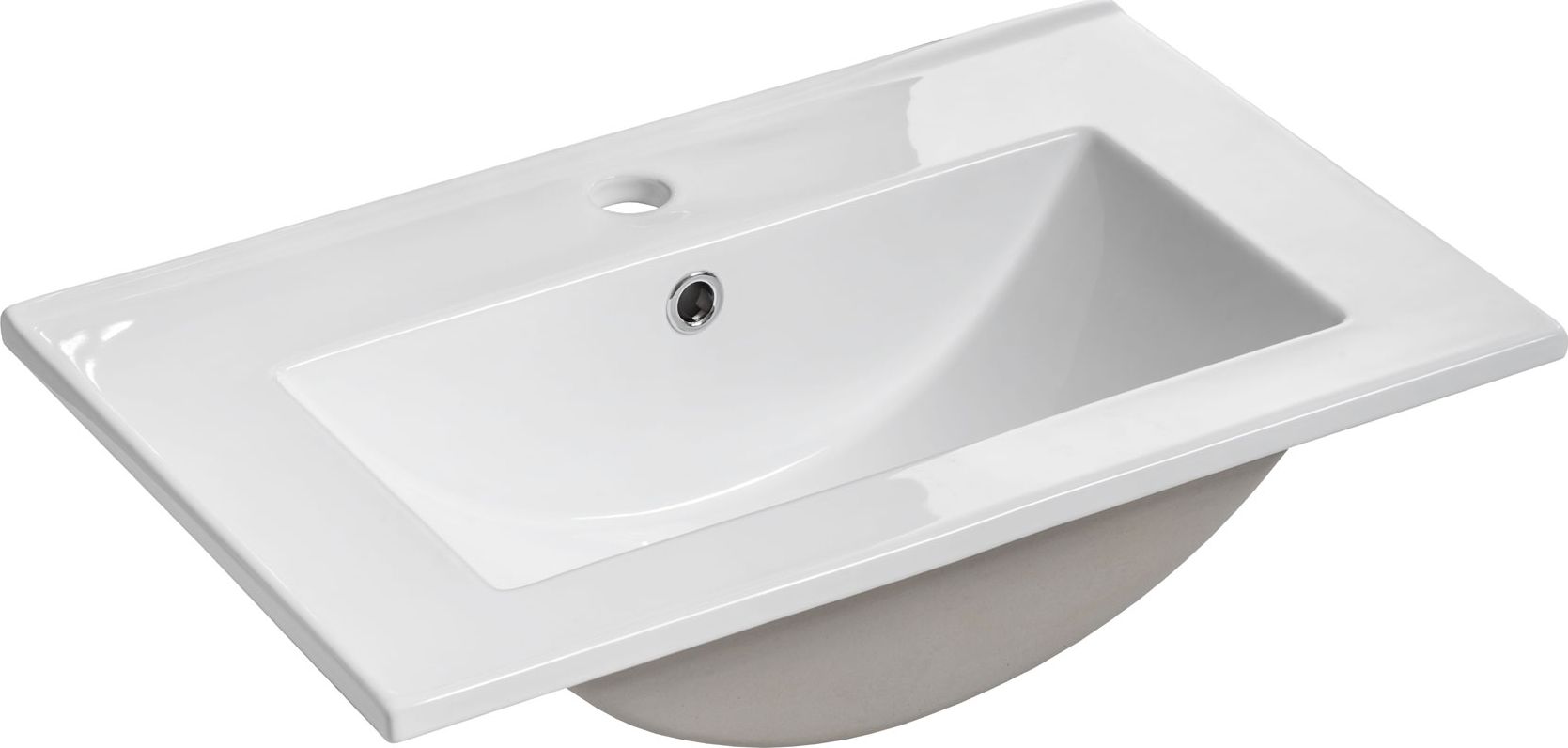 Umywalka Elior Roko 2S wpuszczana w blat 52cm biała