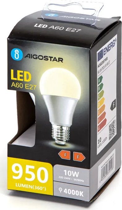 Aigostar Żarówka LED A60 E27 10W 4000k LED A60 E27 10W 4000k