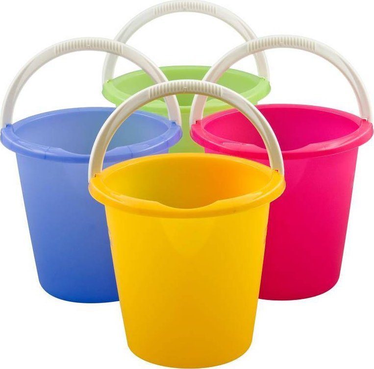 Curver Wiadro Wiaderko z rączką Pojemnik 10L mix kolorów Curver - kopia