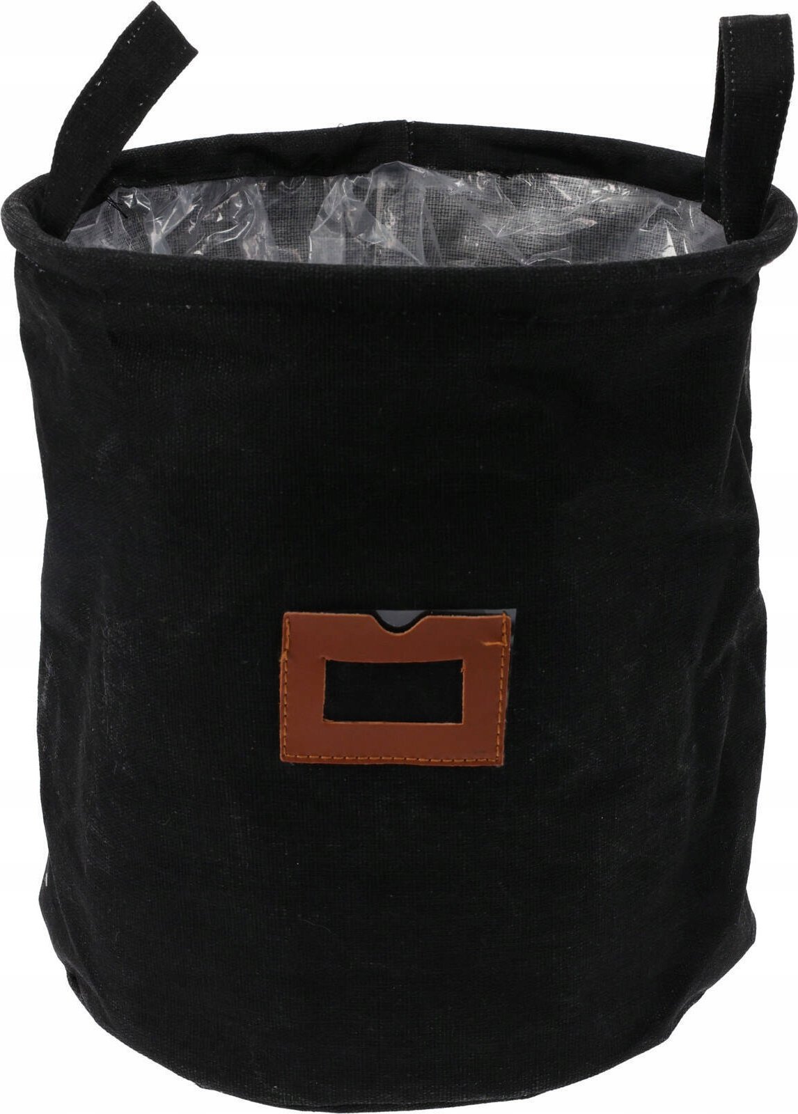 Home Styling Collection Kosz materiałowy z okienkiem oraz uchwytami, Ø 24 cm