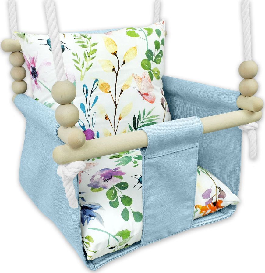 Huśtawka Elior Niebieska kubełkowa huśtawka dziecięca - Belli