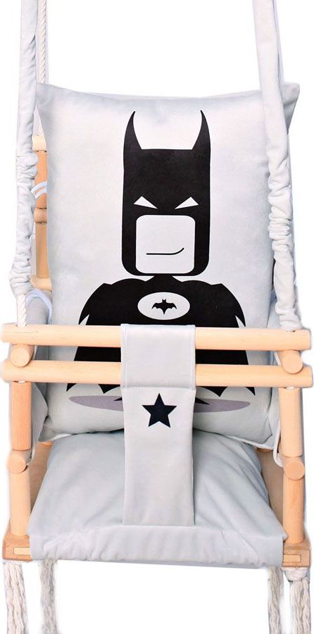 Huśtawka Elior Huśtawka dla chłopca 3w1 Alwa - batman (E11318)