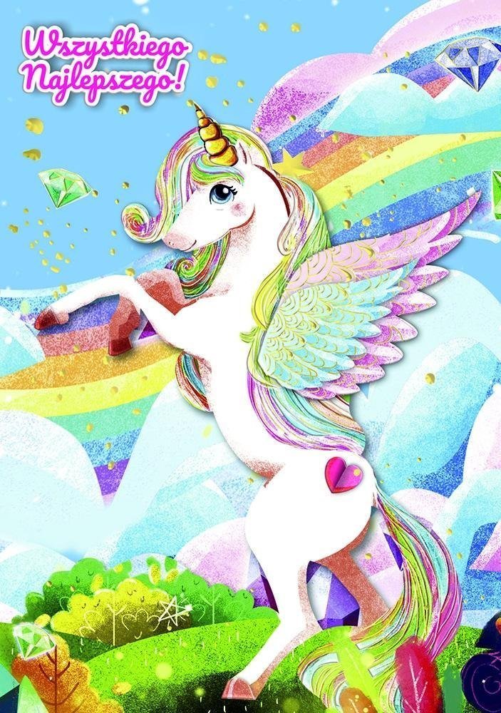 HENRY Karnet A5 Urodziny - Jednorożec z sercem