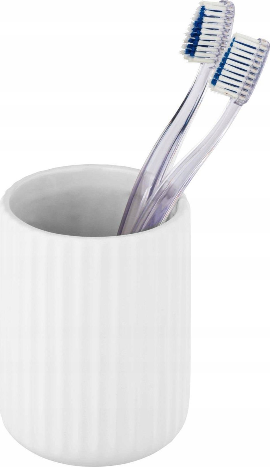 Wenko Pojemnik na szczoteczki do zębów BELLUNO, ceramiczny, biały, Ø 8 cm, Wenko