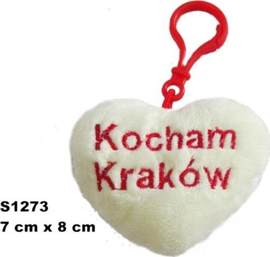 Brelok serce kocham Kraków