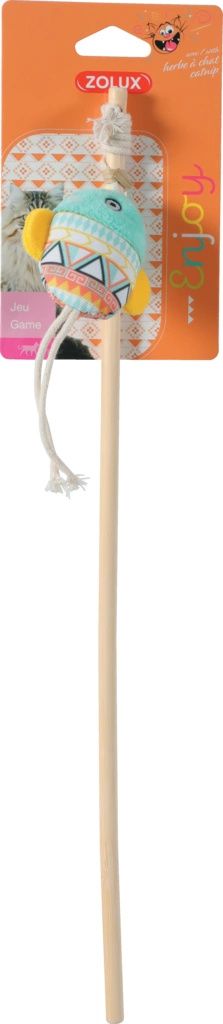 Zolux Zabawka dla kota wędka KALI ryba kol. zielony