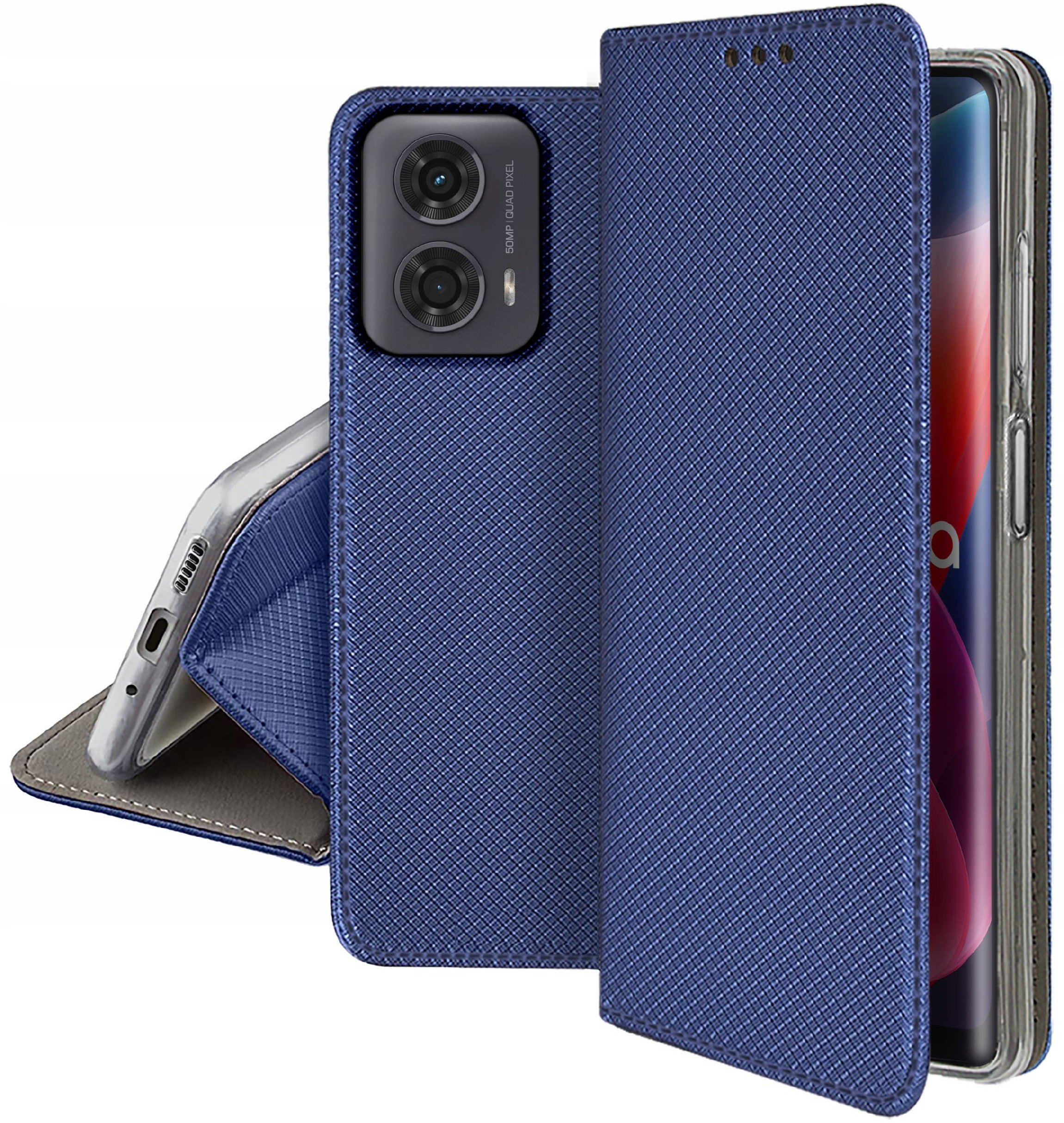 Etui do Motorola Moto G24 |G24 POWER |G04 SMART MAGNET CASE PORTFEL + SZKŁO