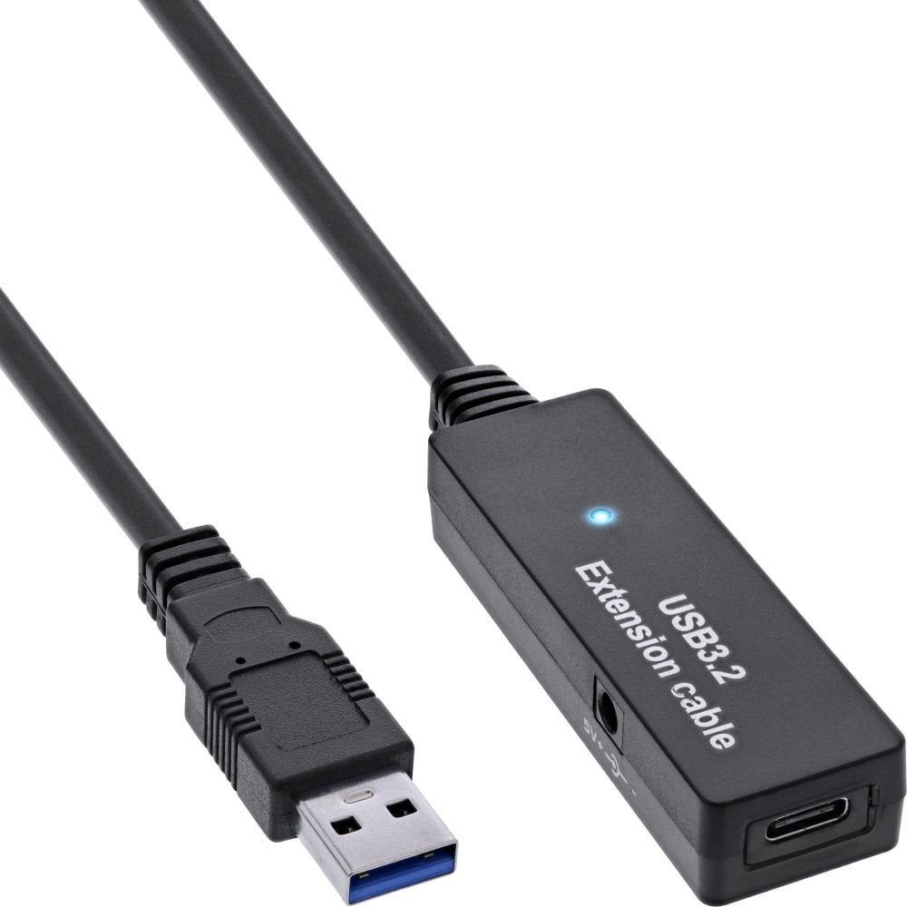 InLine InLine® USB 3.2 Gen.1 active extension, USB-A male to USB-C female, 5m