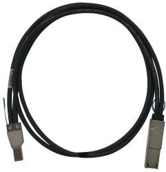 QNAP - Externes SAS-Kabel - SAS 6Gbit/s - 36 pin 4x Mini SAS HD (SFF-8644) (M) zu 4 x 26-polige Mini SAS (M) - 50 cm - Schwarz - fur P/N: QXP-820S-B34