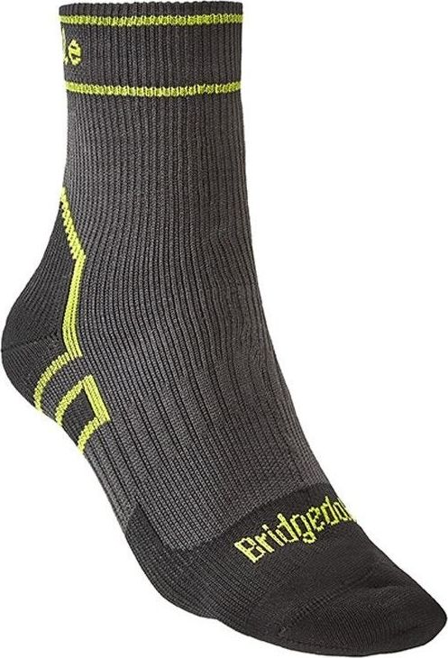 Bridgedale Sportowe skarpety Bridgedale StormSock Lt Boot - grey/lime 48+