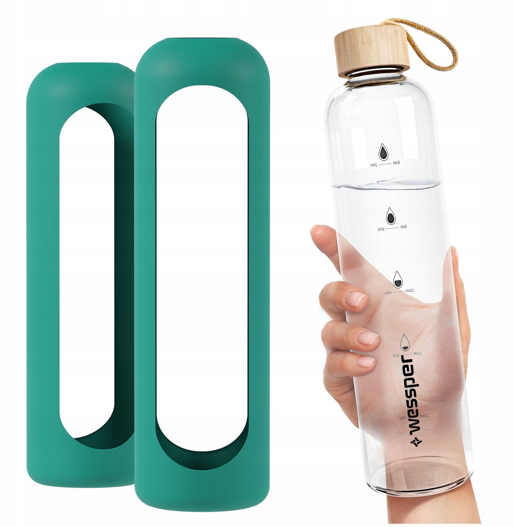 Silikonowa nakładka dla WE260 1000ml Wessper B1 Borosilicate Lagoon (SS-GE-WES260-NEW)