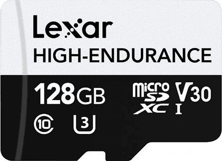 Karta Lexar High-Endurance MicroSDXC 128 GB Class 10 UHS-I/U3 V30 (LMSHGED128G-BCNNG)