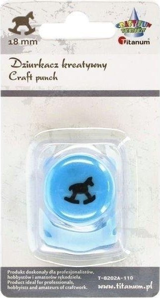 Titanum Dziurkacz z motywem 18mm konik na biegunach