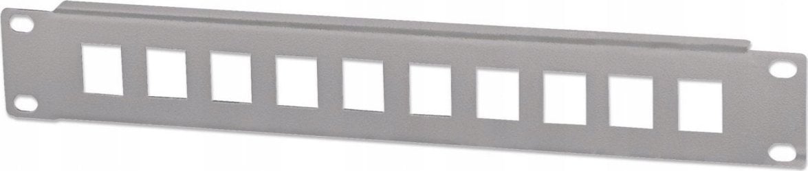 Intellinet Network Solutions INTELLINET 10-Port Patchpanel unbestückt 10" 1 HE grau