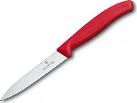 Victorinox Nóż Victorinox do jarzyn gładki 10 cm czerwony