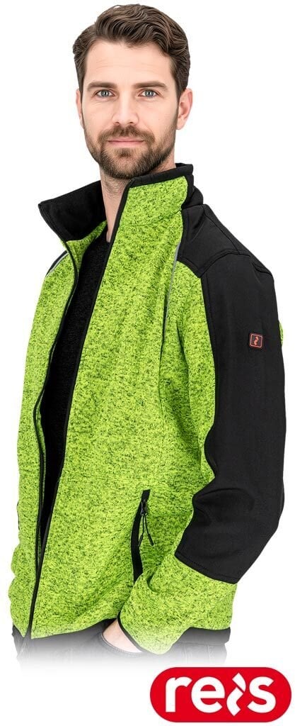 Bluza ochronna męska softshell stójka zamek odblaski SAGEWORK M