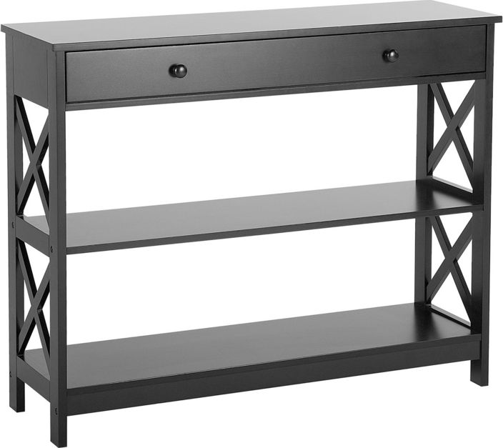 Shumee Konsola 1 szuflada czarna MONTGOMERY