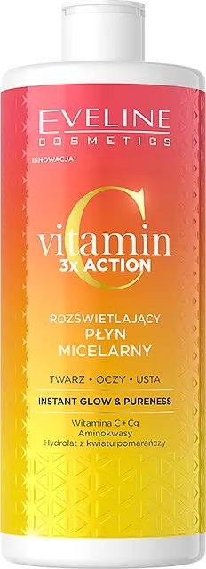 Eveline Vitamin C 3X Action Rozświetlający płyn micelarny 500 ml