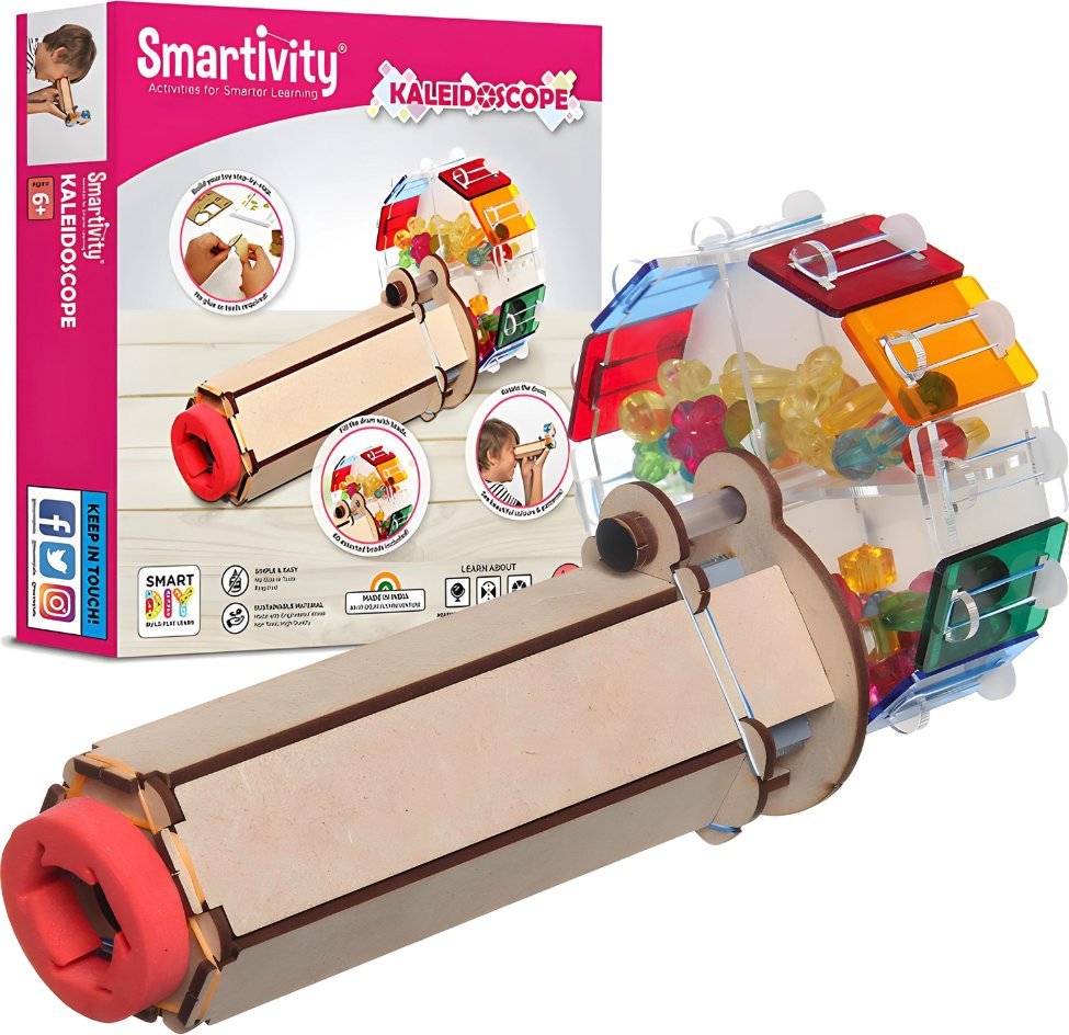 UGEARS Smartivity Drewniane Mechaniczne Puzzle 3D - Kalejdoskop