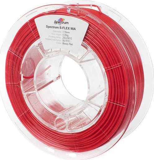 Spectrum Filament S-FLEX 90A Bloody Red 1,75 mm/0,25 kg