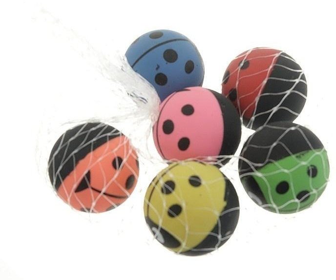 Piłeczki kauczukowe 6szt