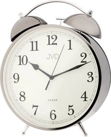 JVD Budzik JVD SRP2107.4 Bardzo duży fi 21,5 cm Płynący sekundnik