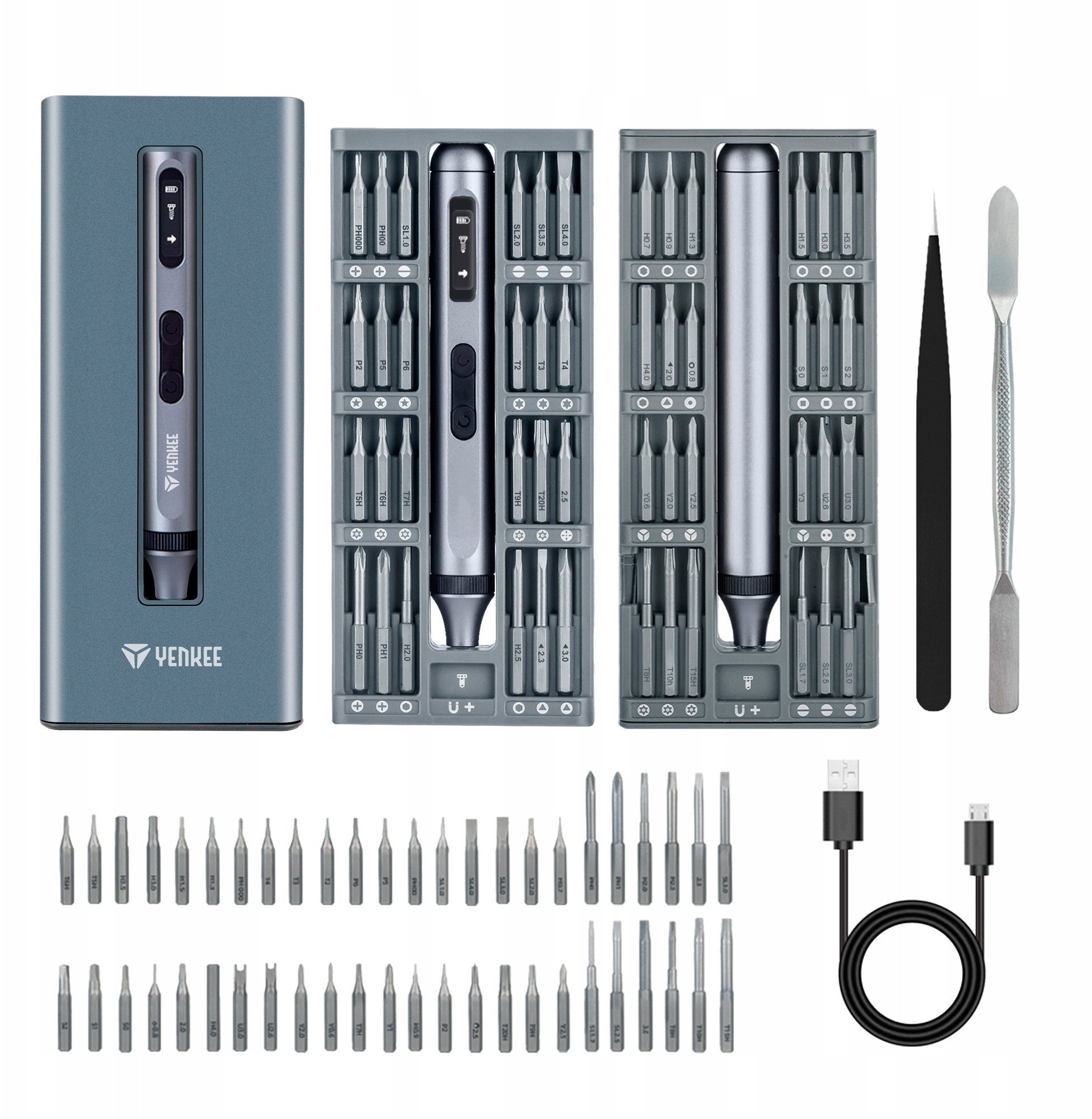 YPT 01 El. screwdriver with bits YENKEE