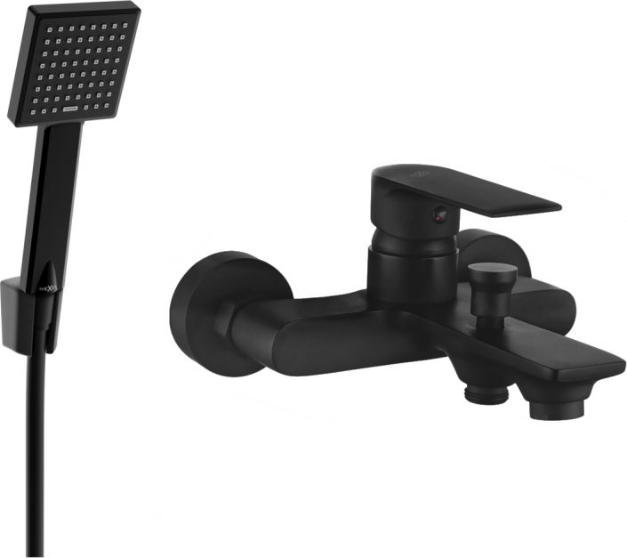 Bateria wannowa Mexen Mexen Royo R45 bateria wannowa z zestawem prysznicowym, czarna - 7223R45-70