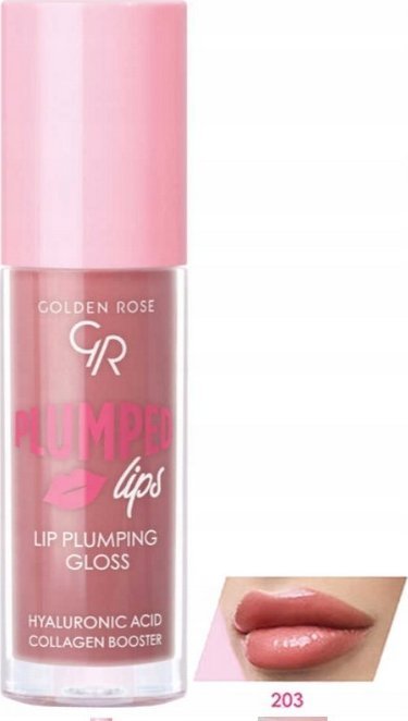 Golden Rose Plumped Lips Lip Plumping Gloss Błyszczyk optycznie powiększający usta 4.7ml (203)