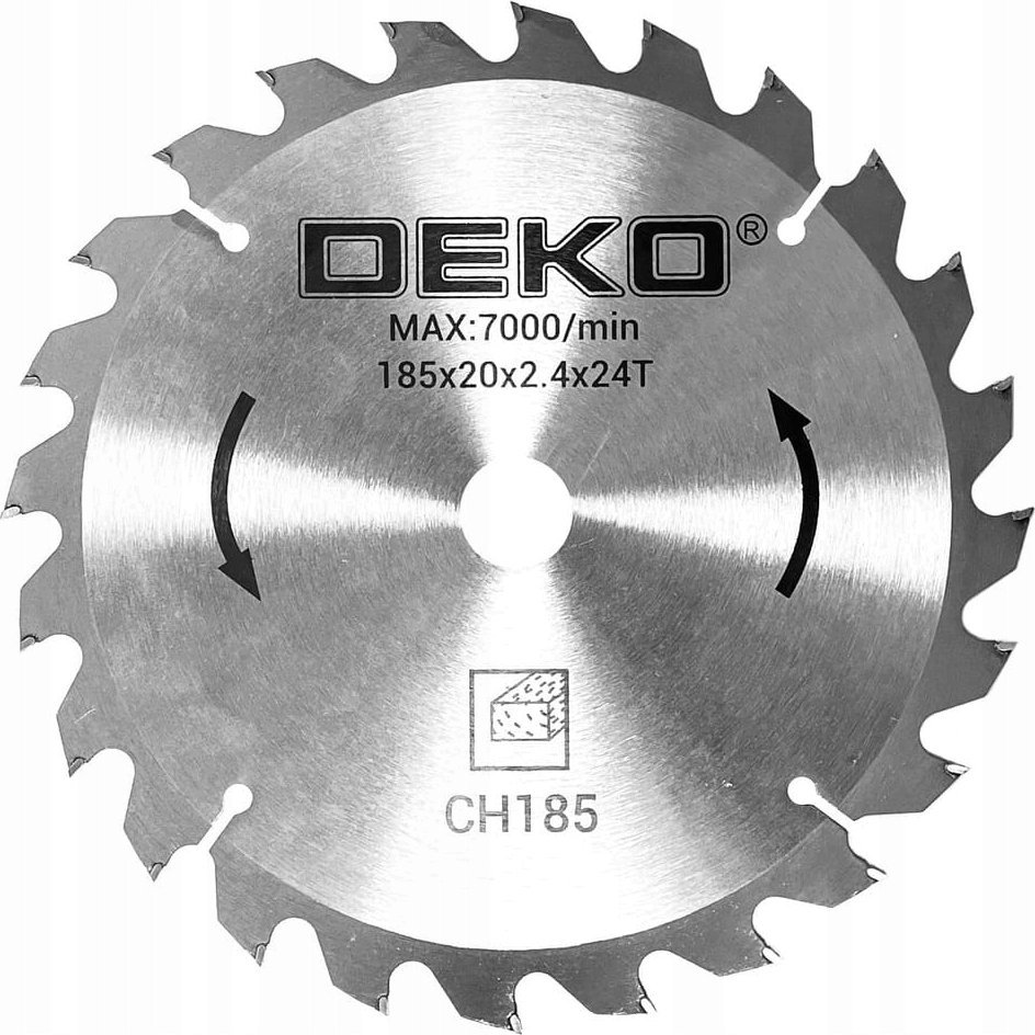 Deko DEKO DKCSB1852024T Tarcza Do Piły 185x20mm 24T