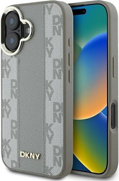 DKNY DKNY DKHMP16SPCPVSLE iPhone 16 6.1" beżowy/beige hardcase Checkered Pattern Magsafe