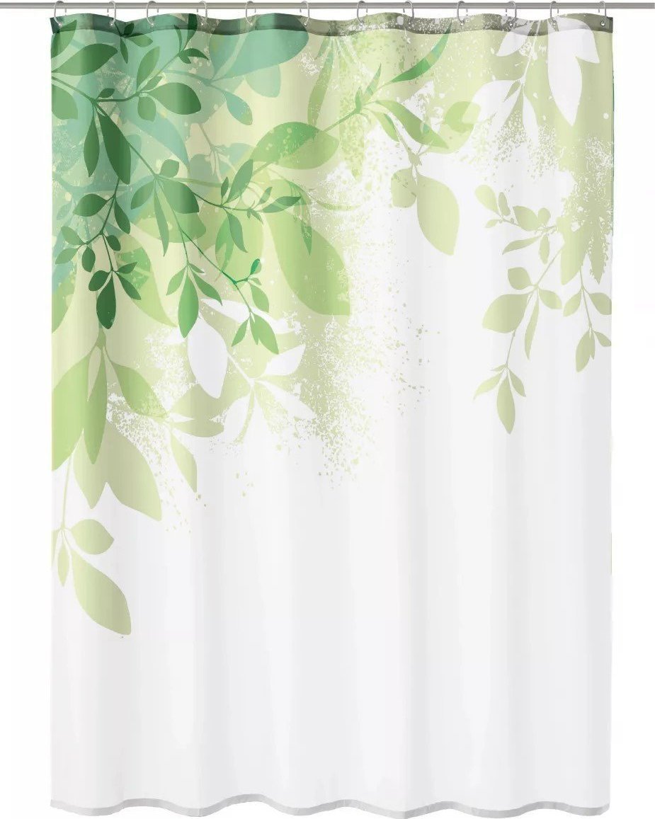 Kleine Wolke Kleine Wolke Floresta Tekstylna Zasłona prysznicowa zielona 240x180 cm