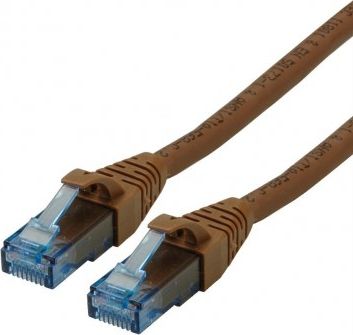 Roline ROLINE UTP Patchcord Cat.6a Component Level, LSOH, brązowy, 10 m