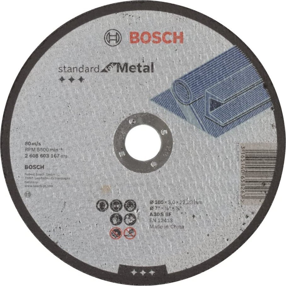 Bosch Bosch cutting disc Standard for Metal 180 x 3.0 mm (A 30 S BF)