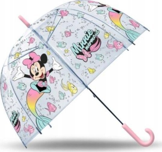 Kids Euroswan Parasolka przezroczysta automatyczna 48cm Myszka Minnie MN30025 Kids Euroswan