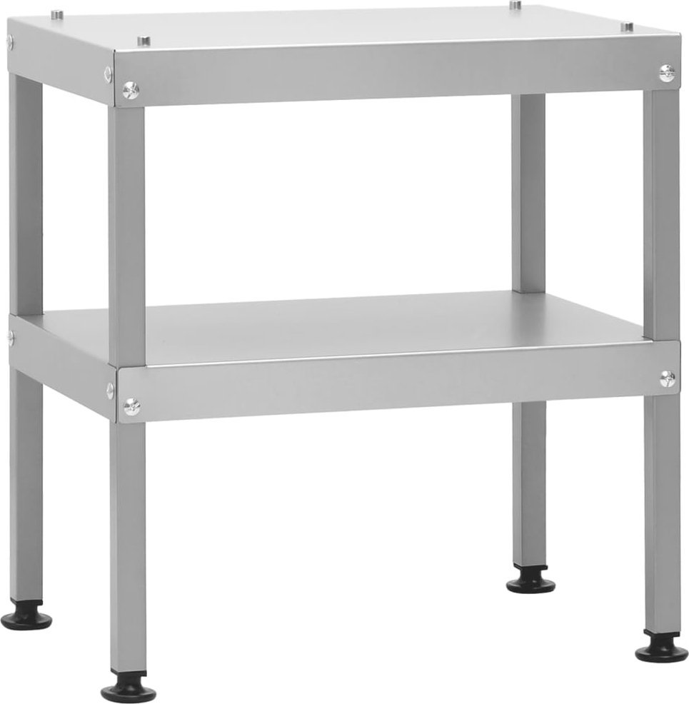 vidaXL Stolik na grill z wędzarnią, 40x28x44,5 cm, stal galwanizowana