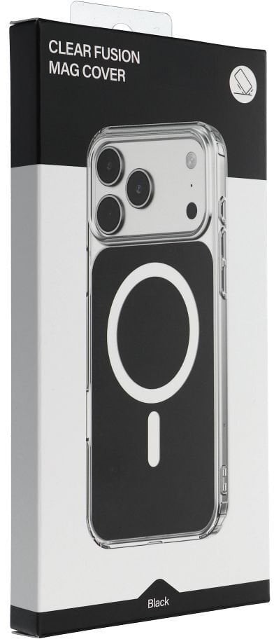 Futerał CLEAR FUSION MAG COVER kompatybilny z MagSafe do IPHONE 16 czarny