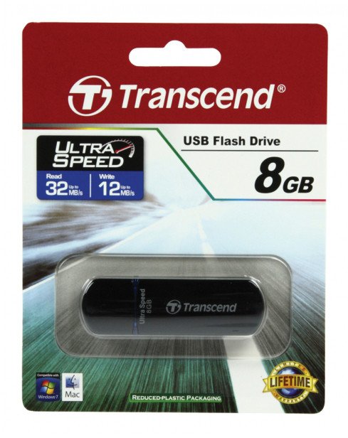 transcend Pendrive JETFLASH 600 8GB USB2.0 czarny