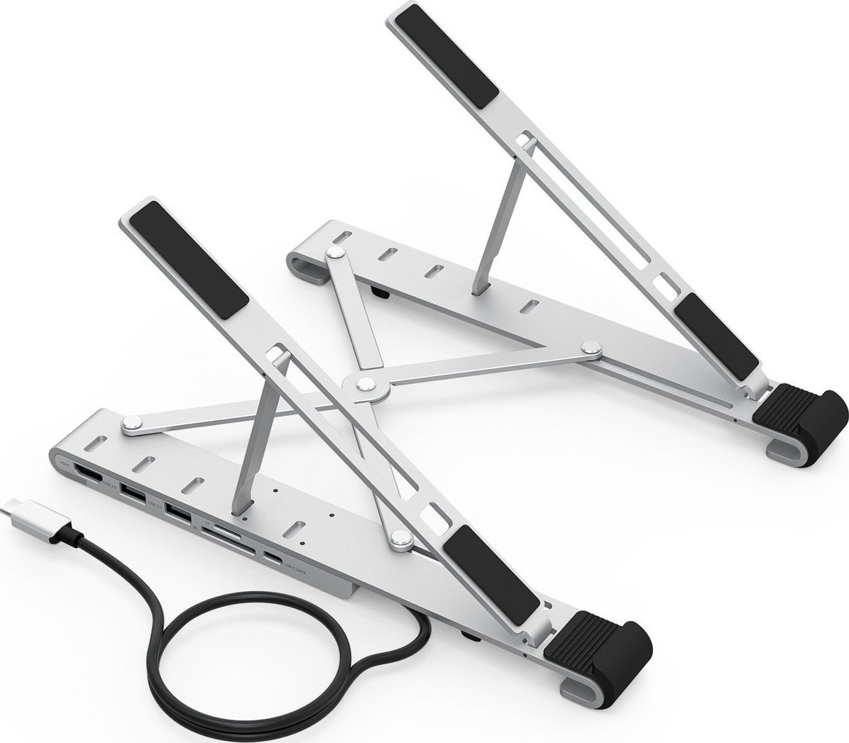 Choetech Choetech podstawka stacja wielofunkcyjna do laptopa PD/USB-C HDMI(4K/30Hz)/2xUSB-A/1xUSB-C/1xSD/1xTF czarny (HUB-M43)