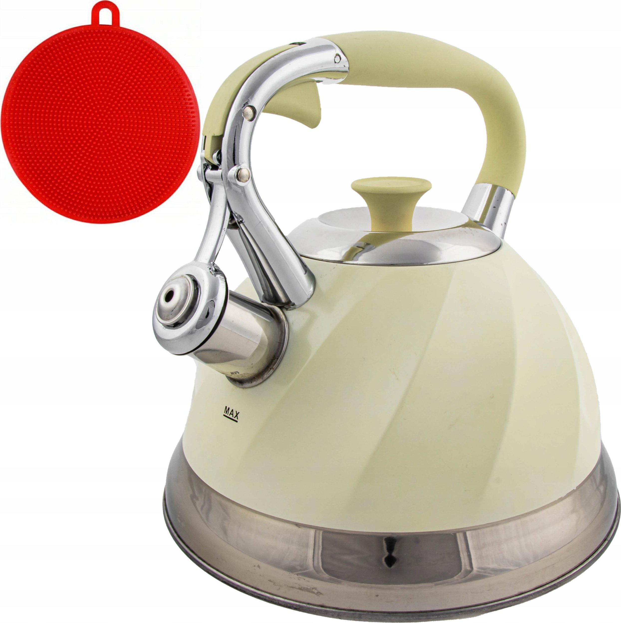 Hoffner Czajnik z Gwizdkiem 3 Litry Indukcja Gaz Stalowy