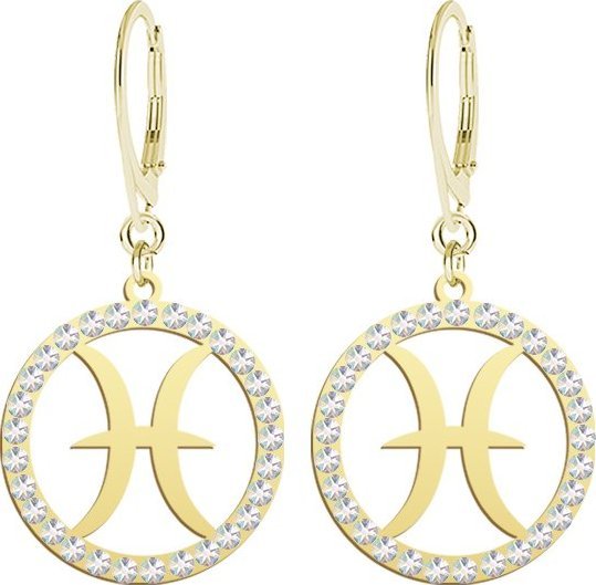 Radziszewska Jewellery Kolczyki Pozłacane Ryby Znaki Zodiaku