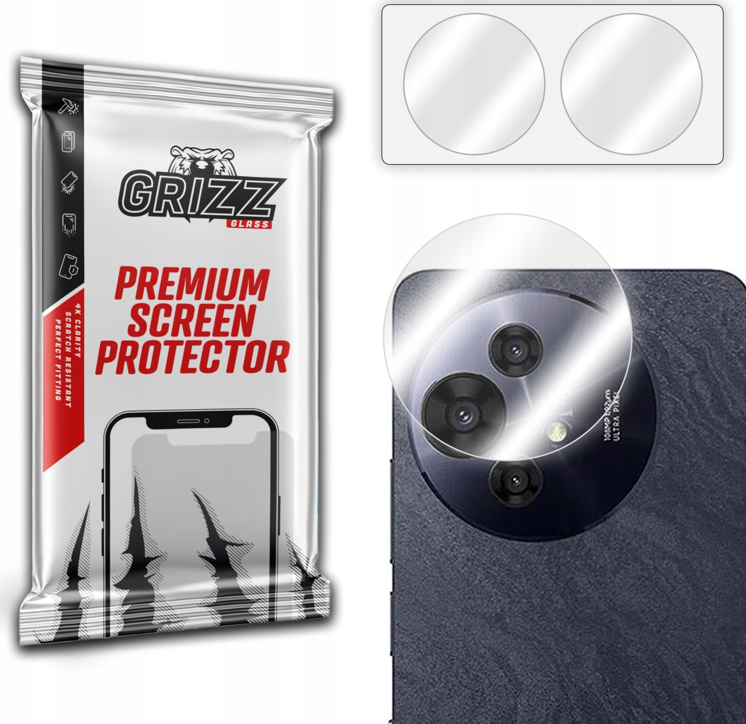 GrizzGlass Szkło na aparat GrizzGlass HybridGlass Camera do TCL 50 Pro NxtPaper