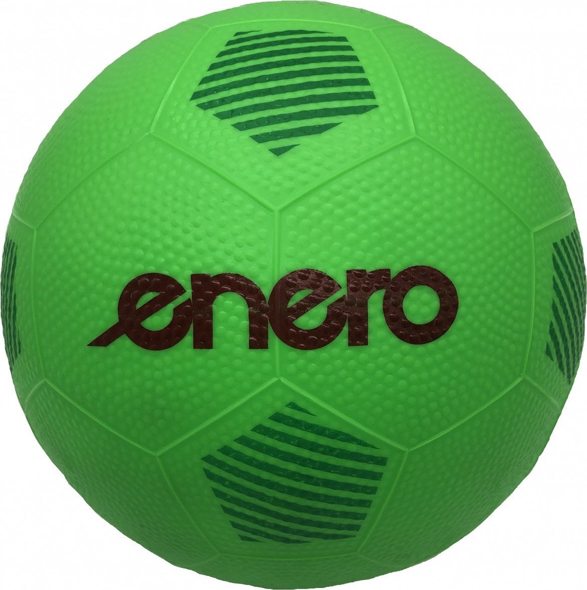 Enero PIŁKA GUMOWA NOŻNA 22CM ZIELONA ENERO