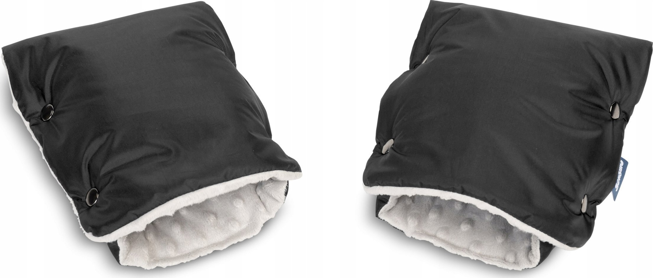 Sensillo RĘKAWICZKA/MUFKA DO WÓZKA - MINKY BLACK