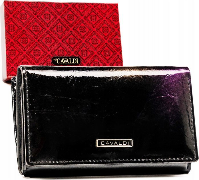 Cavaldi Pojemny, średni portfel damski ze skóry naturalnej i ekologicznej - 4U Cavaldi NoSize