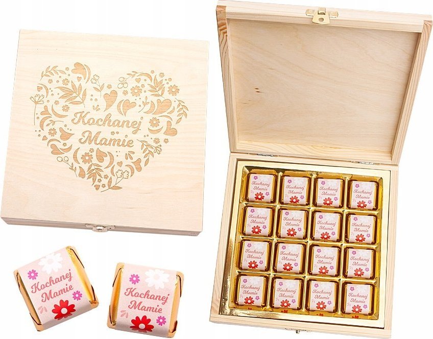 B&B Słodycze z Pomysłem Bombonierka w drewnie