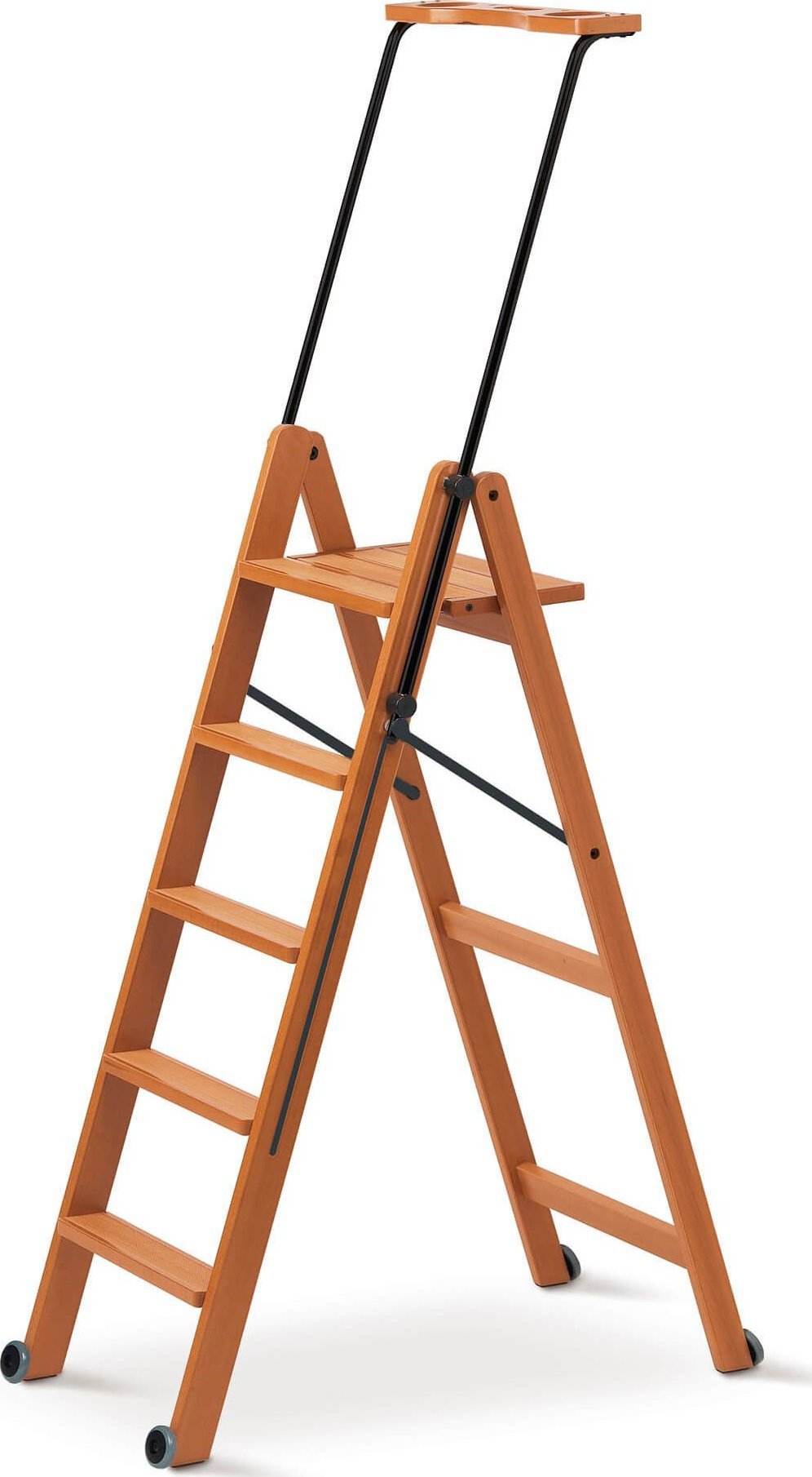 Drewniana drabina 182 x 50 cm TUSCANIA 5 brązowy - Arredamenti